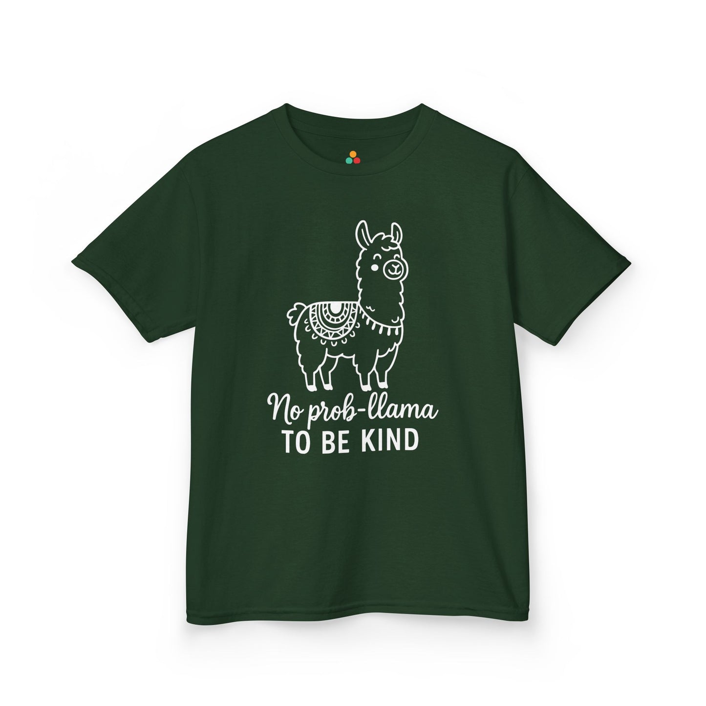 TEEZOCA No Prob-Llama To Be Kind orange Unity Day Kids T-shirt No Prob-Llama To Be Kind Orange Unity Day Kids T-shirt | TEEZOCA 