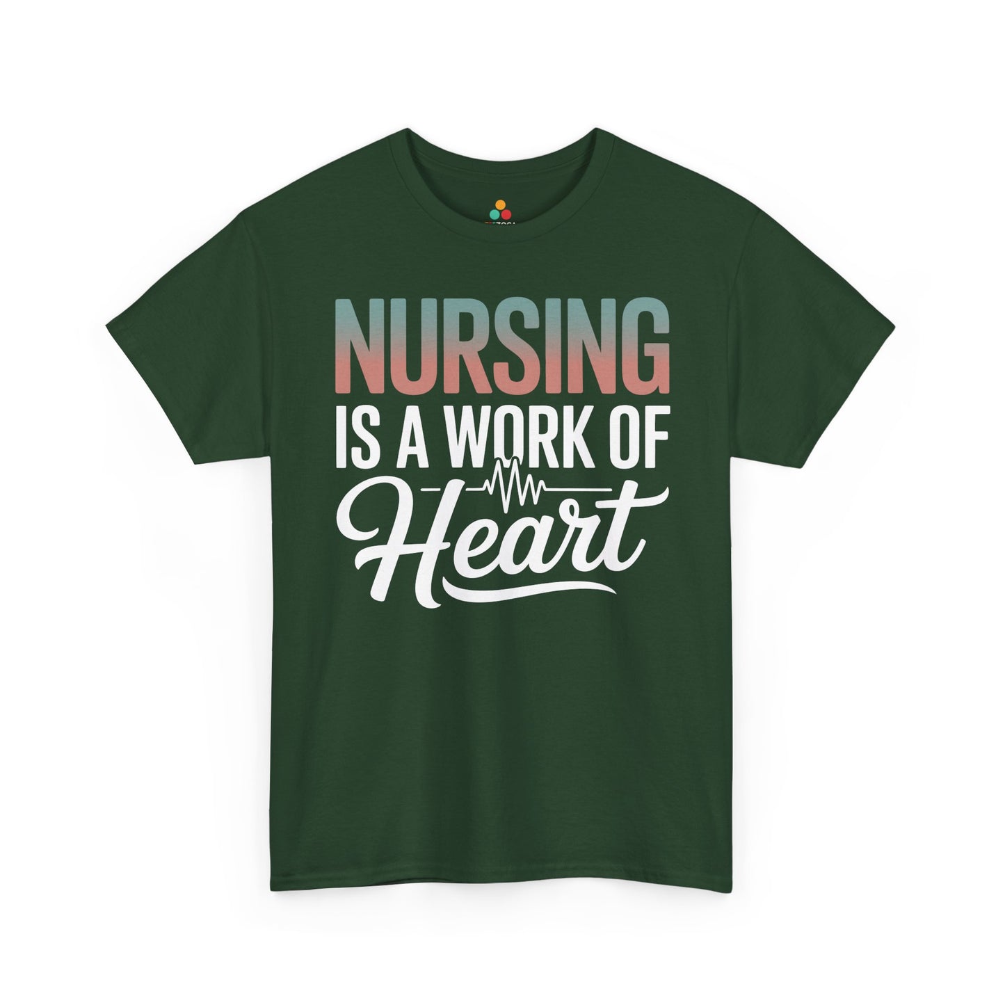 Nursing Is a Work of Heart Unisex T-shirt | TEEZOCA 
