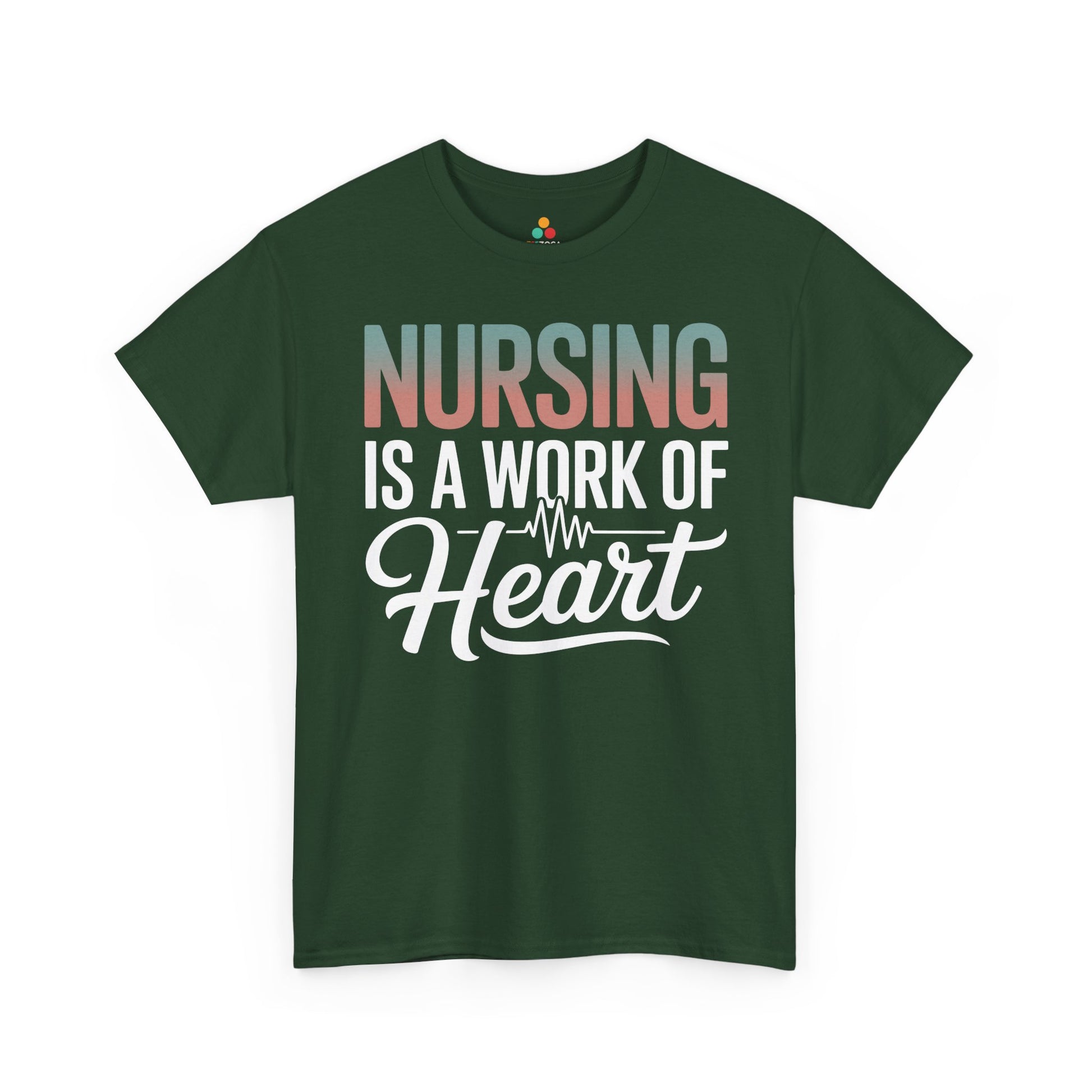 Nursing Is a Work of Heart Unisex T-shirt | TEEZOCA 