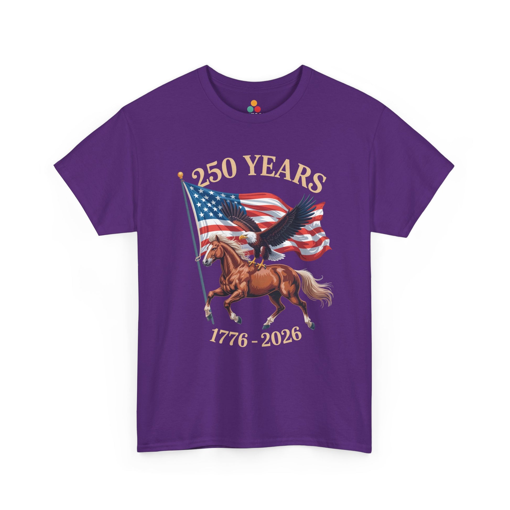 TEEZOCA Patriotic Horse Shirt t-shirt with rugged Western artwork for Fourth of July Shirts and rodeo fans.
