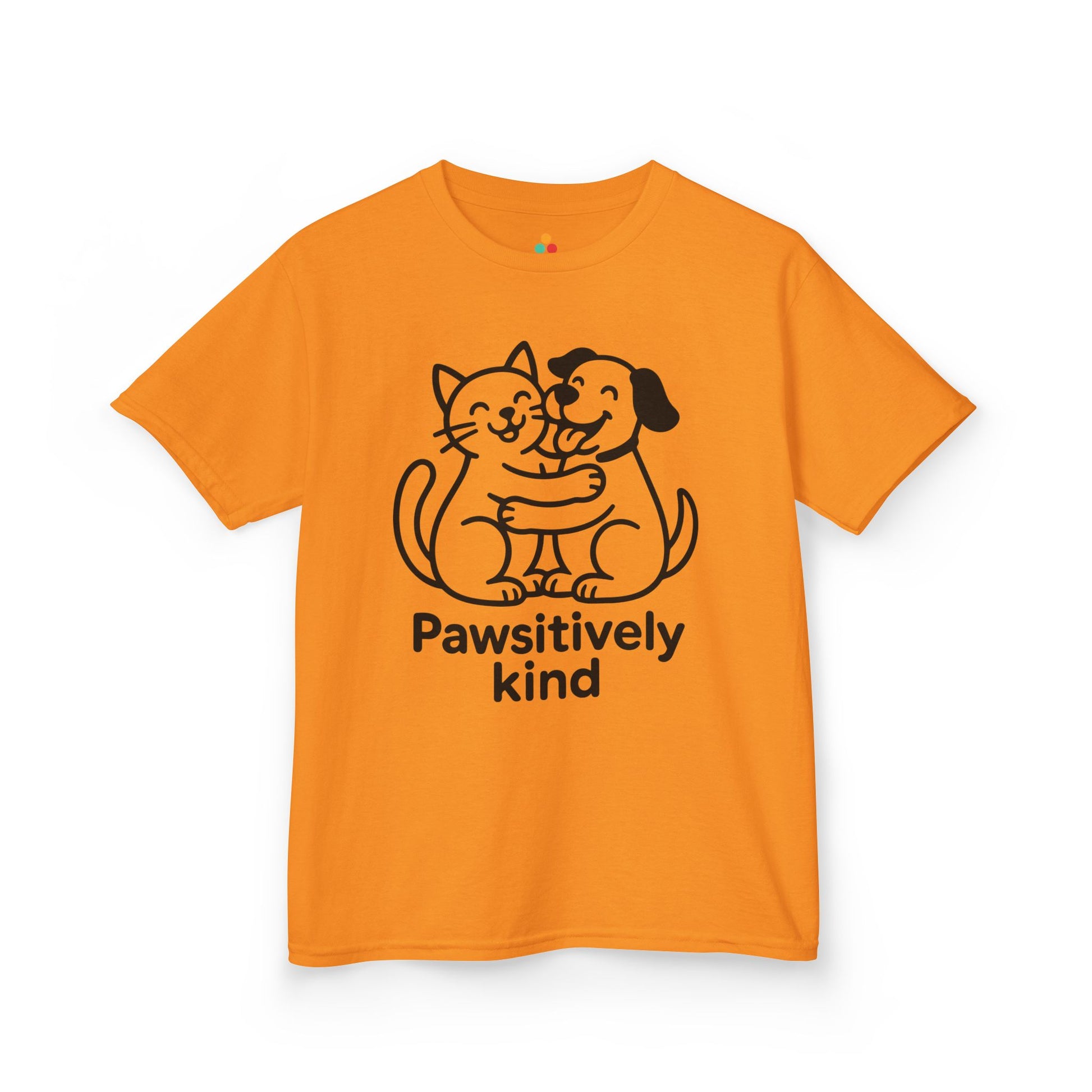 TEEZOCA Pawsitively Kind orange Unity Day Kids T-shirt Pawsitively Kind Orange Unity Day Anti-Bullying Kids T-shirt | TEEZOCA 