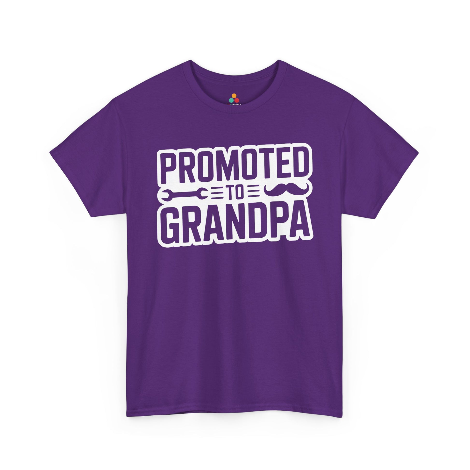 TEEZOCA Promoted To Grandpa Unisex T-shirt bold typography design Promoted To Grandpa Unisex T-shirt Funny Dad Upgrade Gift | TEEZOCA 