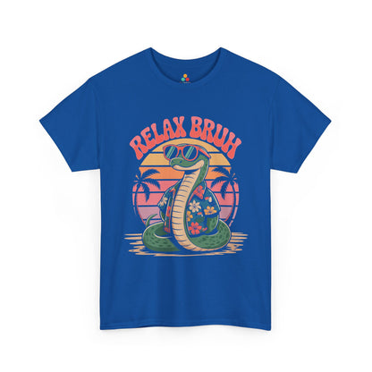Relax Bruh Snake Vintage Tropical Cobra Graphic T-Shirt | TEEZOCA 