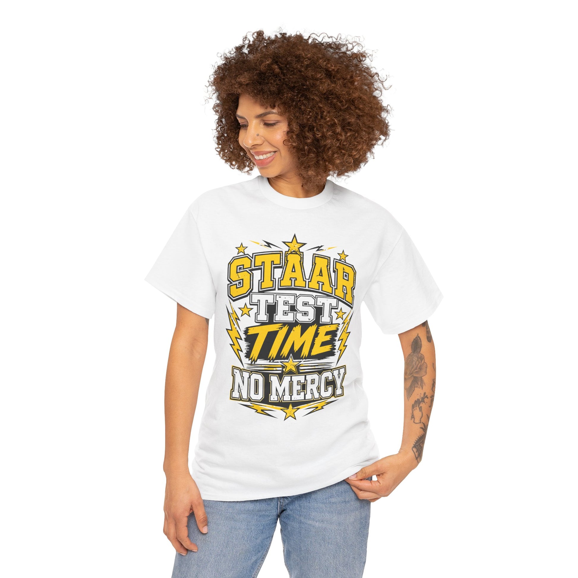 STAAR Test Shirt No Mercy Bold Graphic Unisex T-shirt | TEEZOCA 