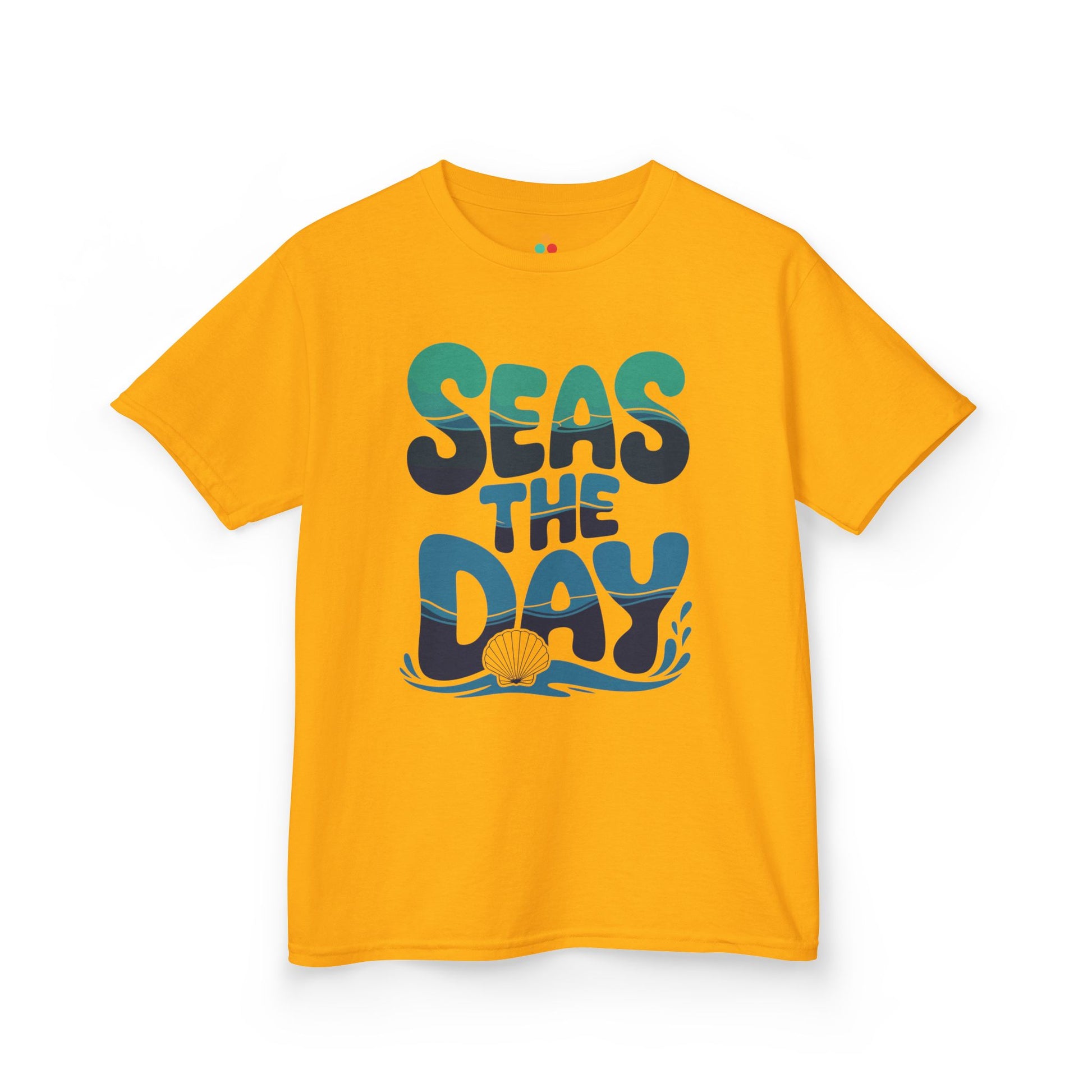 TEEZOCA Seas The Day ocean wave Kids T-shirt Seas The Day Ocean Wave Graphic Kids T-shirt | TEEZOCA 