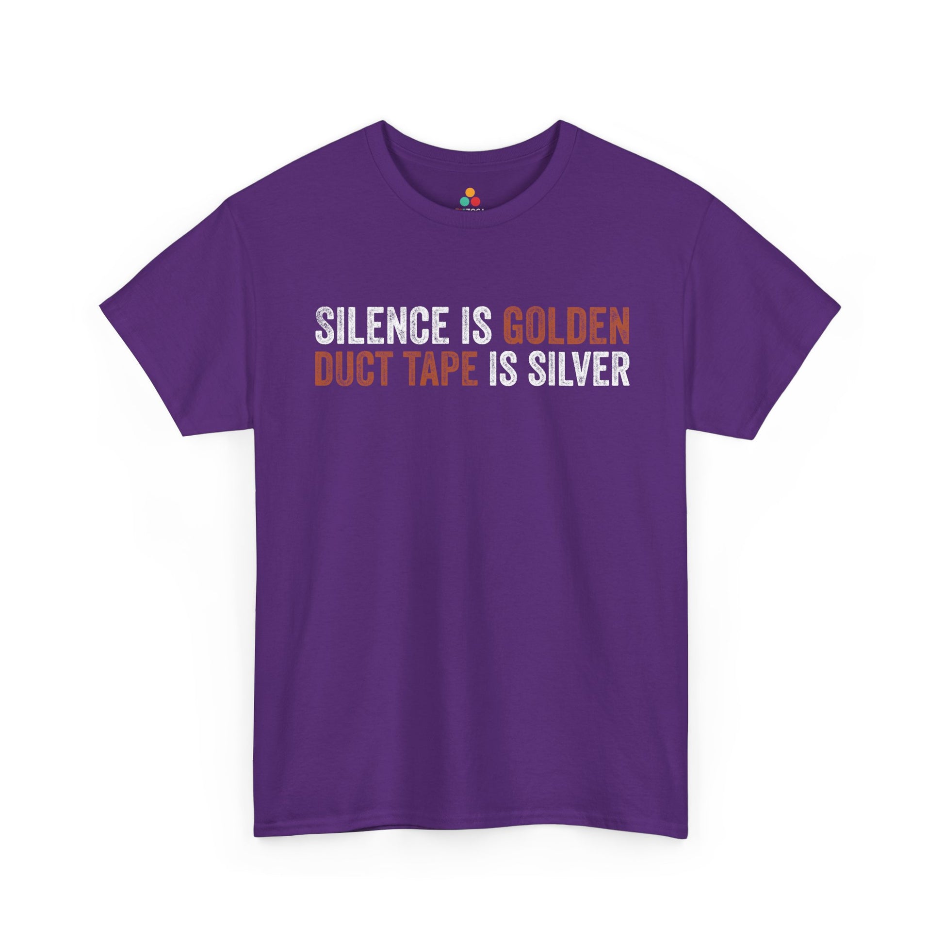 Silence Is Golden Duct Tape Is Silver Funny Unisex T-shirt | TEEZOCA 