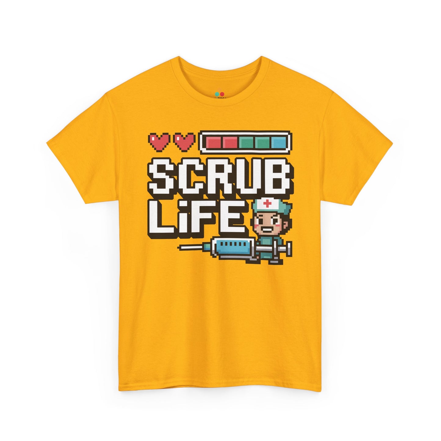 Pixel Nurse Scrub Life Retro Gamer Unisex T-shirt | TEEZOCA 