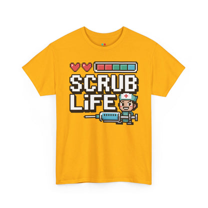Pixel Nurse Scrub Life Retro Gamer Unisex T-shirt | TEEZOCA 