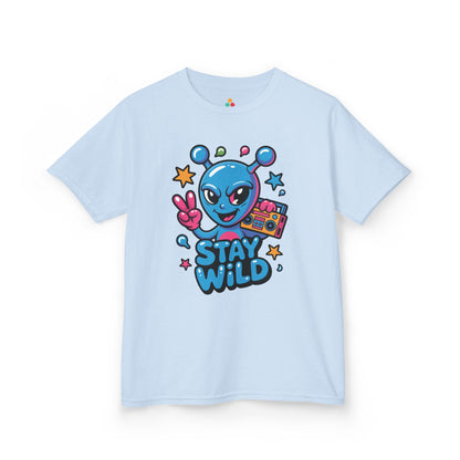 TEEZOCA Stay Wild alien graphic Kids T-shirt Stay Wild Alien Boombox Graphic Kids T-shirt | TEEZOCA 