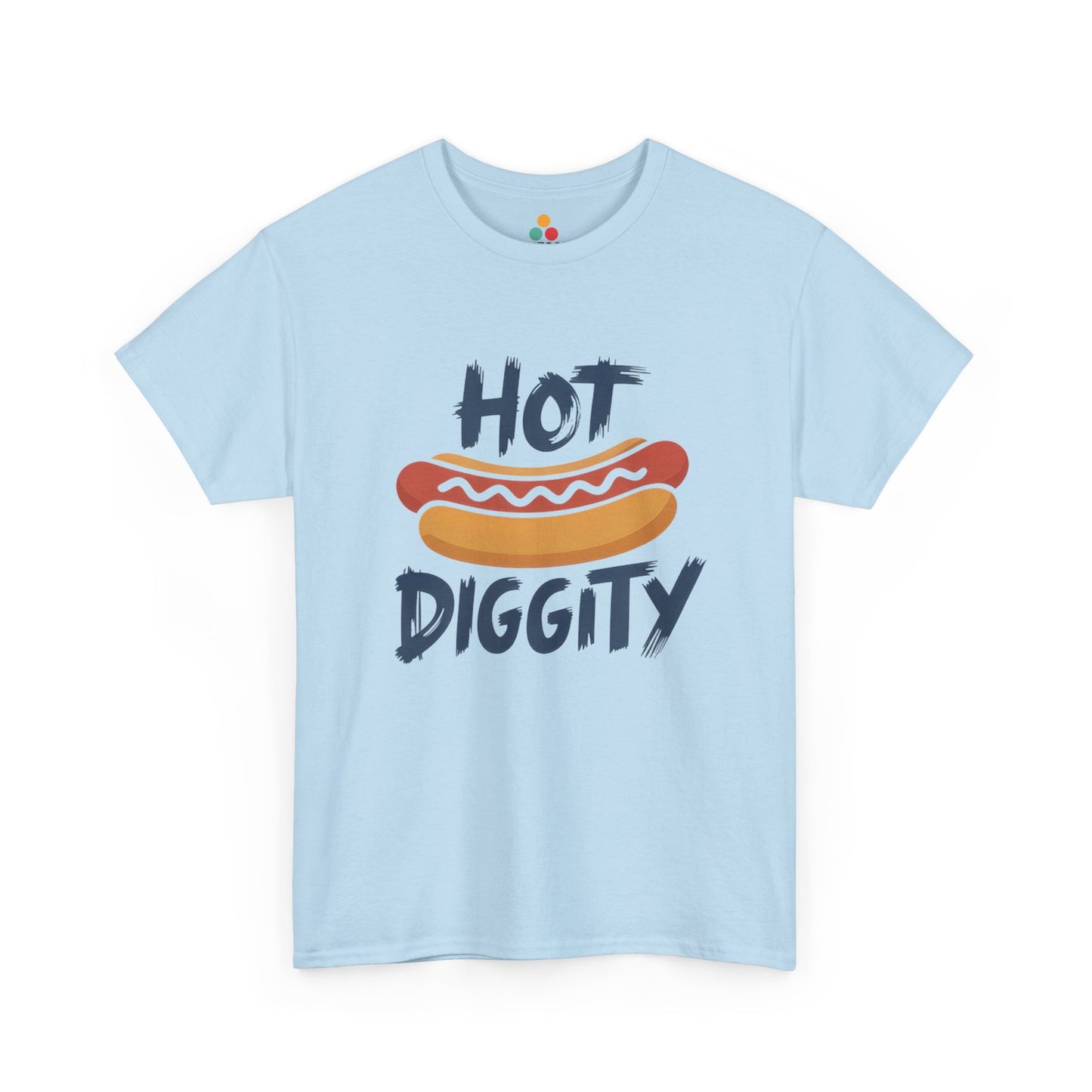 TEEZOCA T-shirt with a 4th of July Food Shirt concept, Hot Dog Cookout Tee mood, and cute patriotic food artwork.
