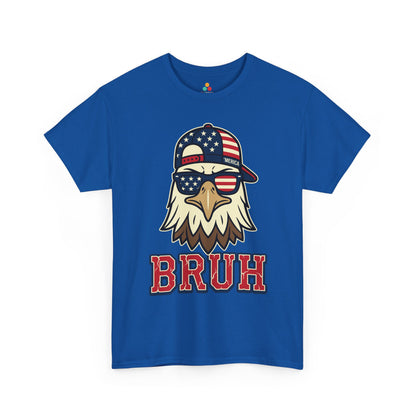TEEZOCA T-shirt with an eagle 4th of July shirt graphic made for men's BBQ outfits, fireworks photos, and summer parties.
