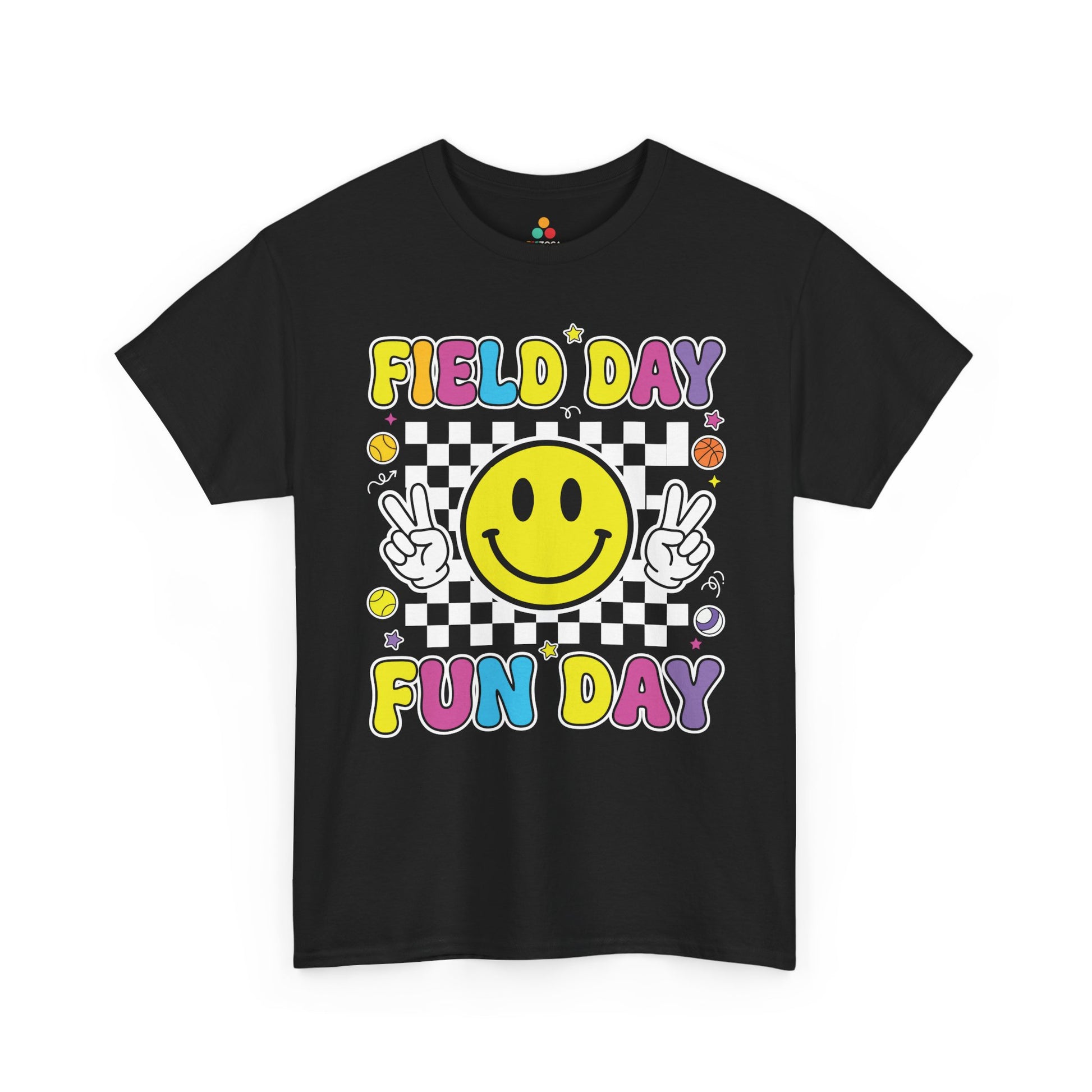 Field Day Shirts Fun Day Cute Retro Graphic T-shirt for Teachers | TEEZOCA 