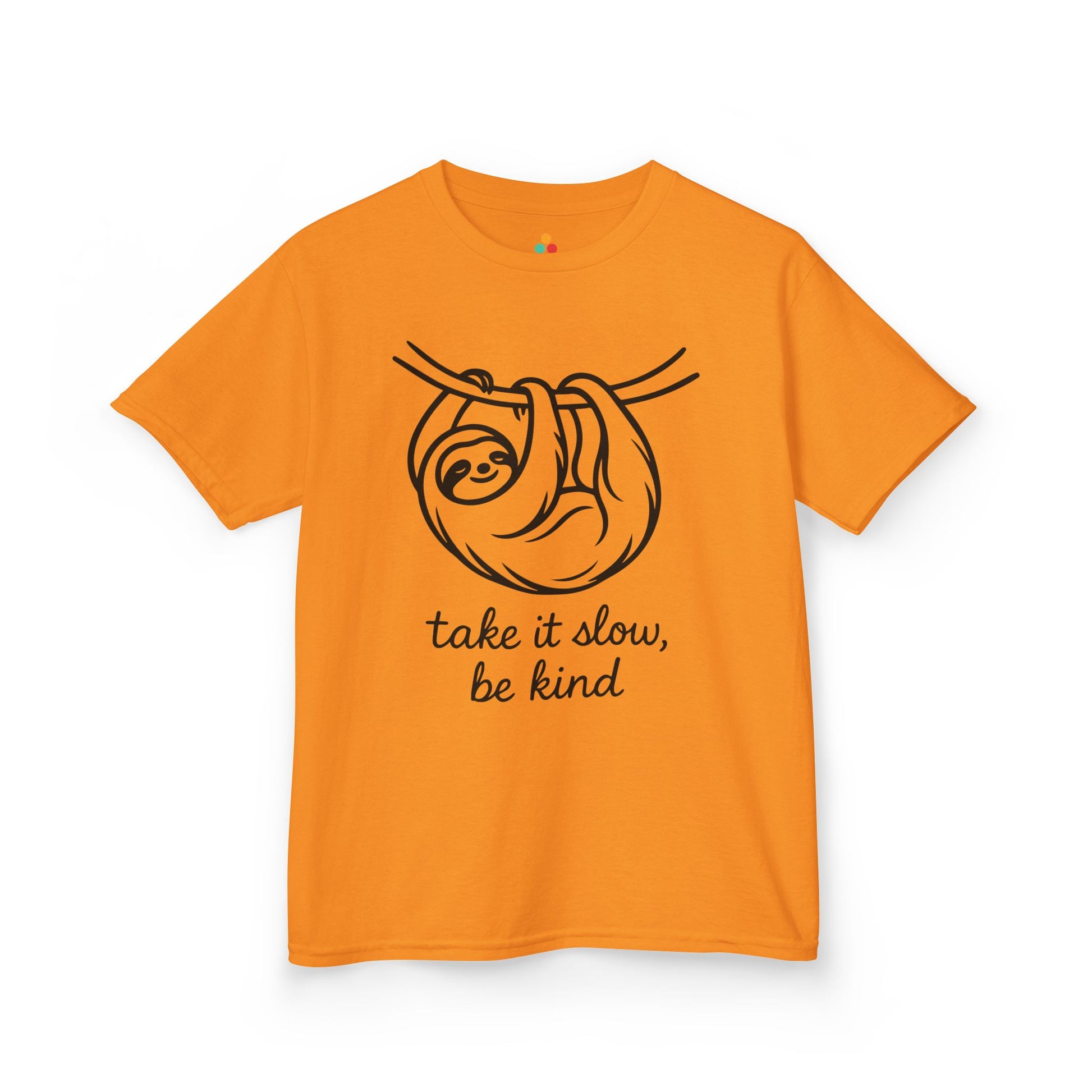 TEEZOCA Take It Slow Be Kind sloth orange Unity Day Kids T-shirt Take It Slow Be Kind Orange Unity Day Kids T-shirt | TEEZOCA 