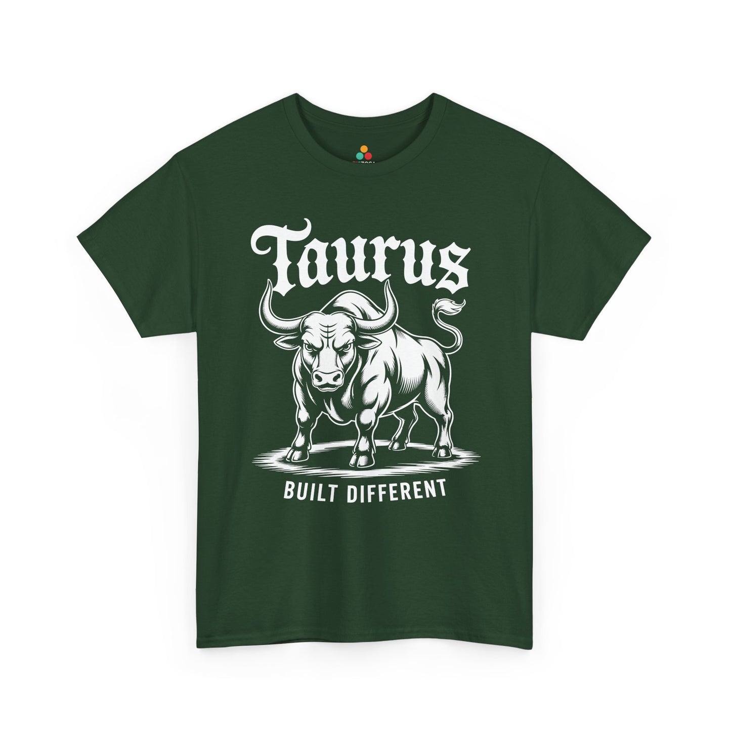Taurus Built Different Graphic Bull Unisex T-shirt Streetwear | TEEZOCA 