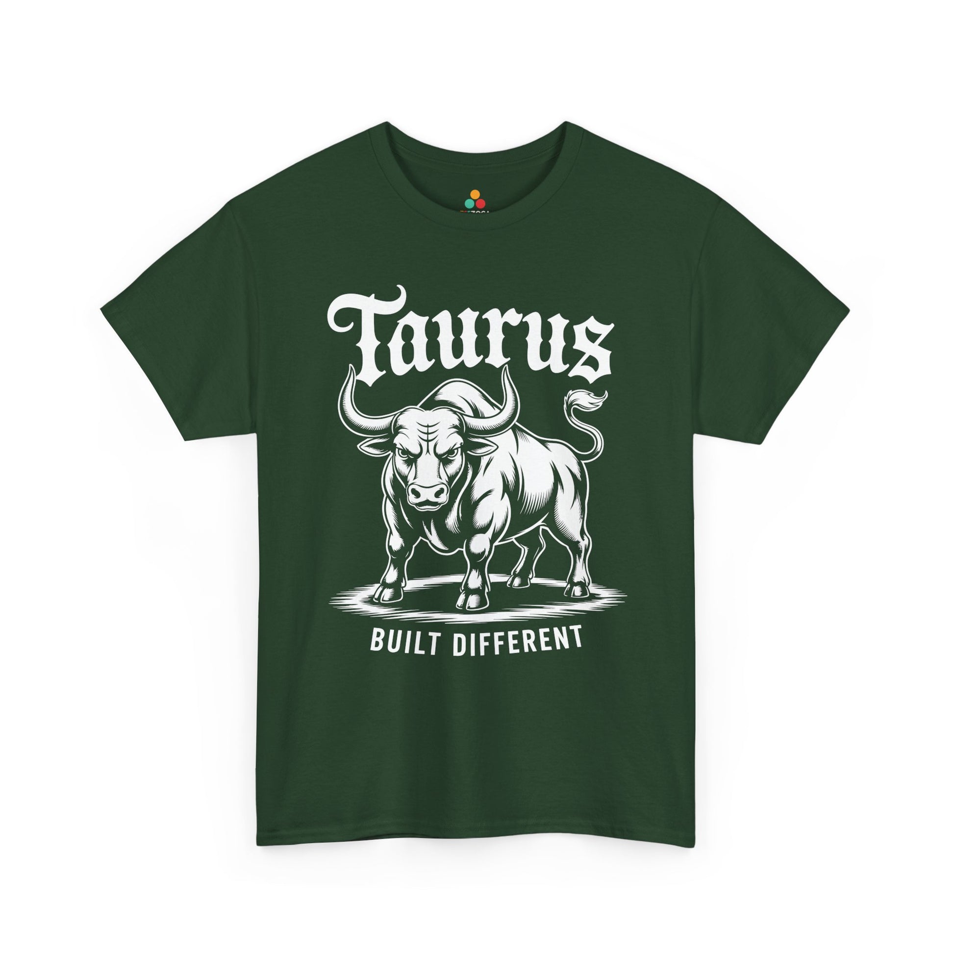 Taurus Built Different Graphic Bull Unisex T-shirt Streetwear | TEEZOCA 