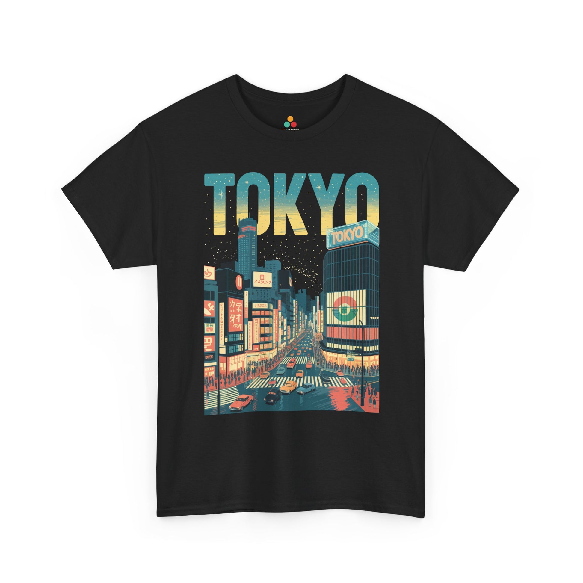 Tokyo Neon Nights Unisex T-shirt Japanese City Streetwear Art | TEEZOCA 
