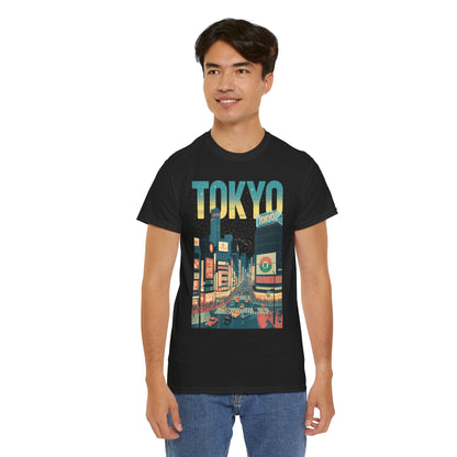 Tokyo Neon Nights Unisex T-shirt Japanese City Streetwear Art | TEEZOCA 