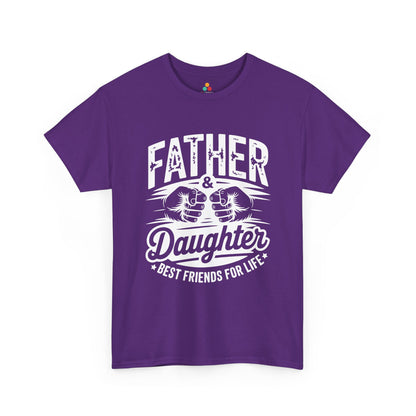 TEEZOCA Unisex T-shirt designed as a father daughter gift and matching father daughter shirt idea with fist bump style.
