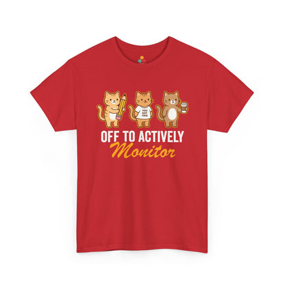 TEEZOCA Unisex T-shirt designed as a funny cat tee and cat gifts for teachers idea with classroom cat artwork.
