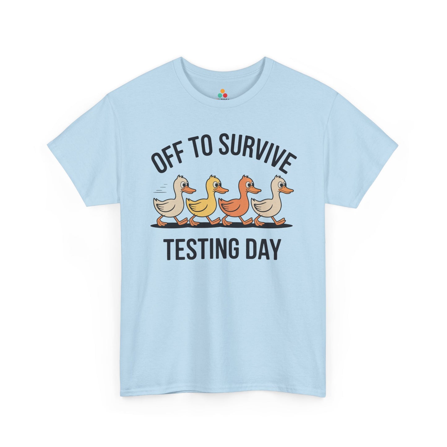 Funny Teacher Shirt Unisex T-shirt, Testing Day Duck Gift Tee | TEEZOCA 