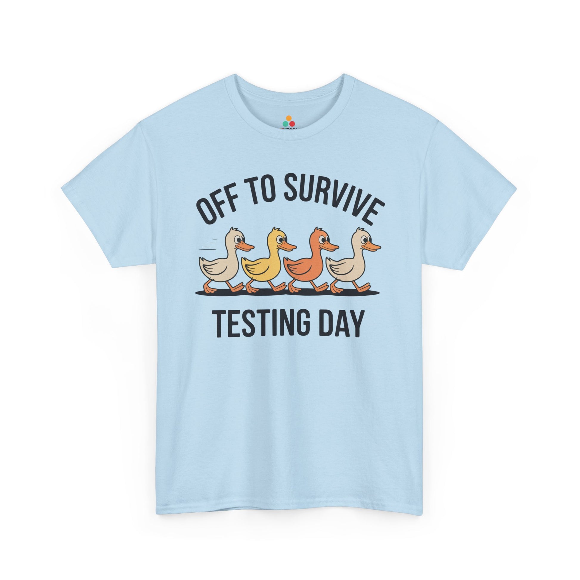 Funny Teacher Shirt Unisex T-shirt, Testing Day Duck Gift Tee | TEEZOCA 