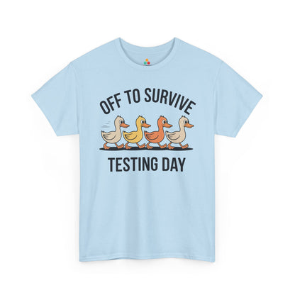 Funny Teacher Shirt Unisex T-shirt, Testing Day Duck Gift Tee | TEEZOCA 