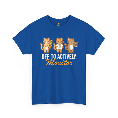 TEEZOCA Unisex T-shirt made as a cat shirts for women design with cute teacher cats and testing season humor.

