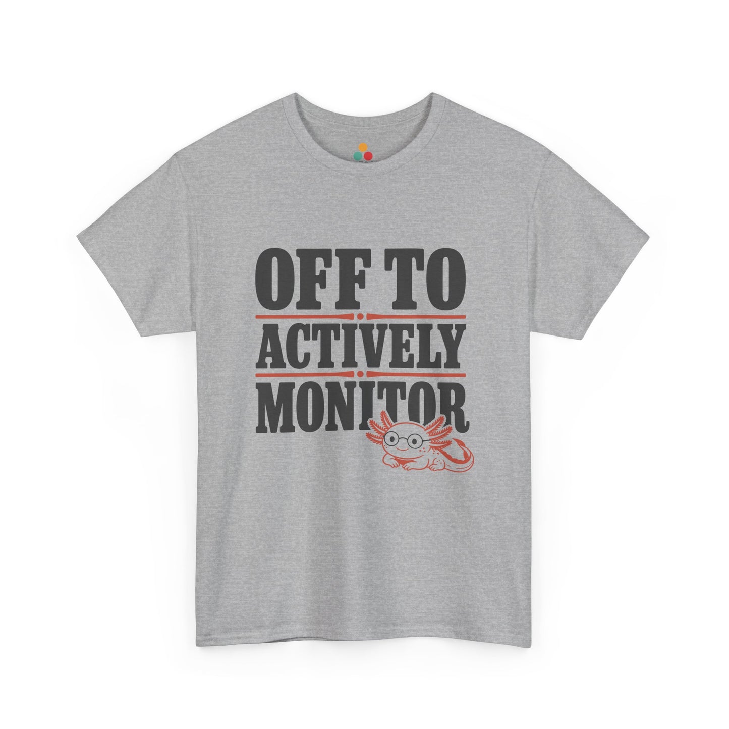 TEEZOCA Unisex T-shirt made as a cute axolotl shirt with teacher graphic tee style and test-day classroom joke.
