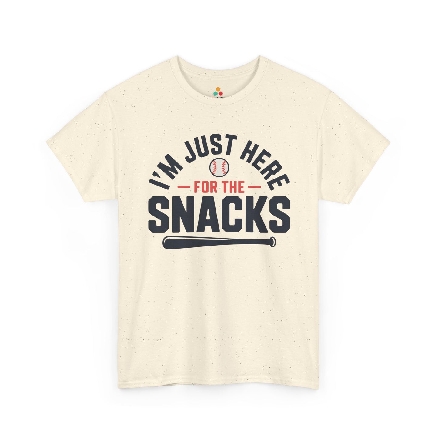 TEEZOCA Unisex T-shirt made as a funny baseball tee with snack-first baseball humor and clean typography.
