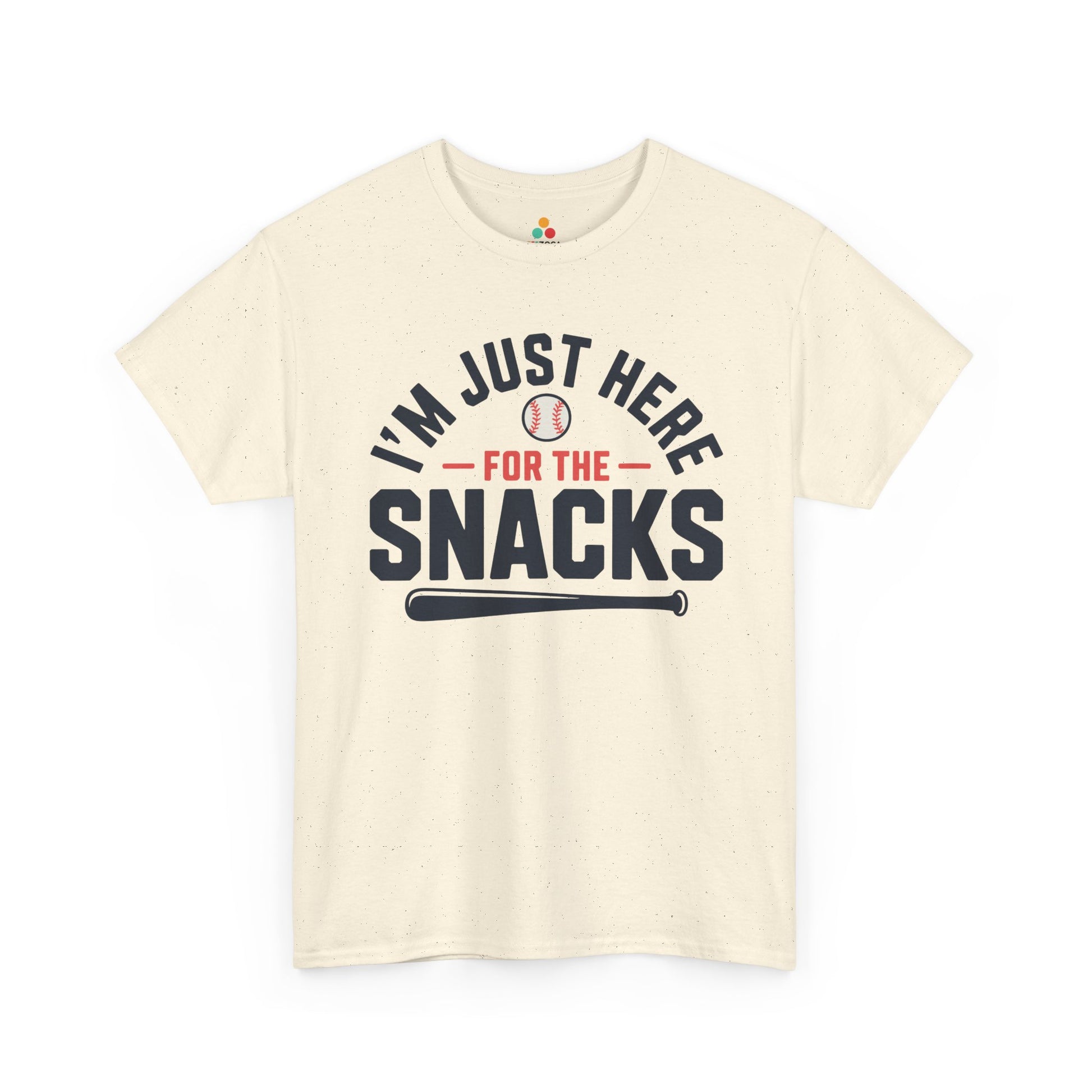 TEEZOCA Unisex T-shirt made as a funny baseball tee with snack-first baseball humor and clean typography.
