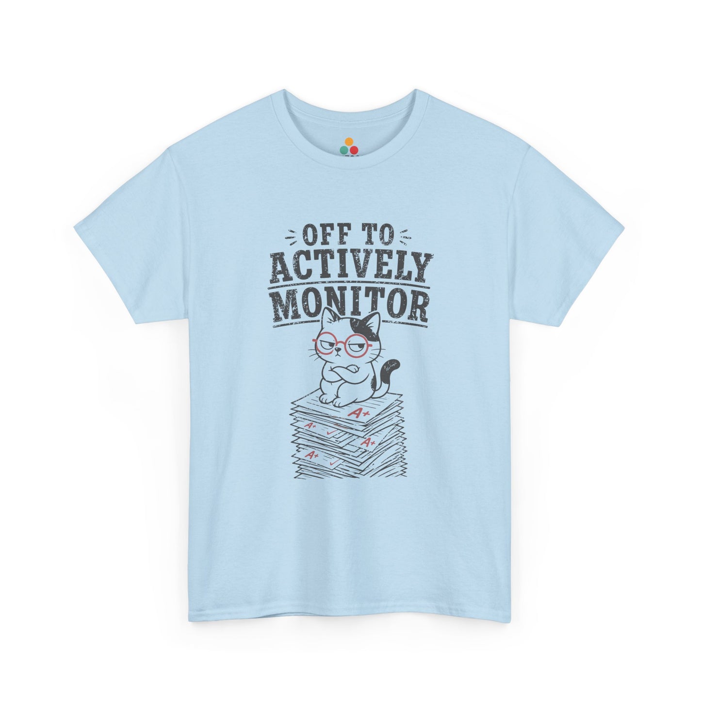 TEEZOCA Unisex T-shirt made as a funny cat t shirt with vintage teacher humor and bold distressed lettering.
