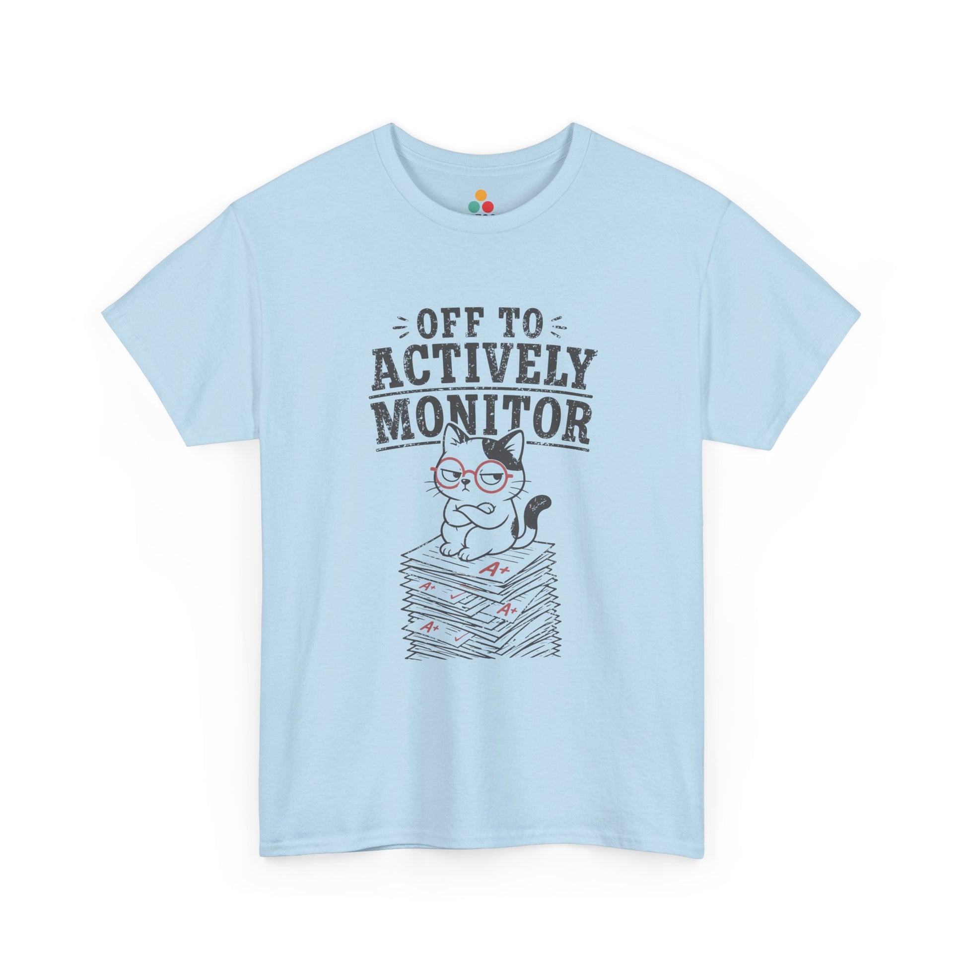 TEEZOCA Unisex T-shirt made as a funny cat t shirt with vintage teacher humor and bold distressed lettering.
