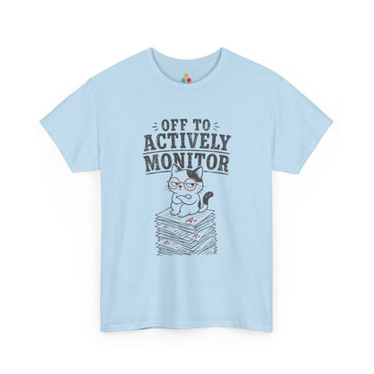 TEEZOCA Unisex T-shirt made as a funny cat t shirt with vintage teacher humor and bold distressed lettering.
