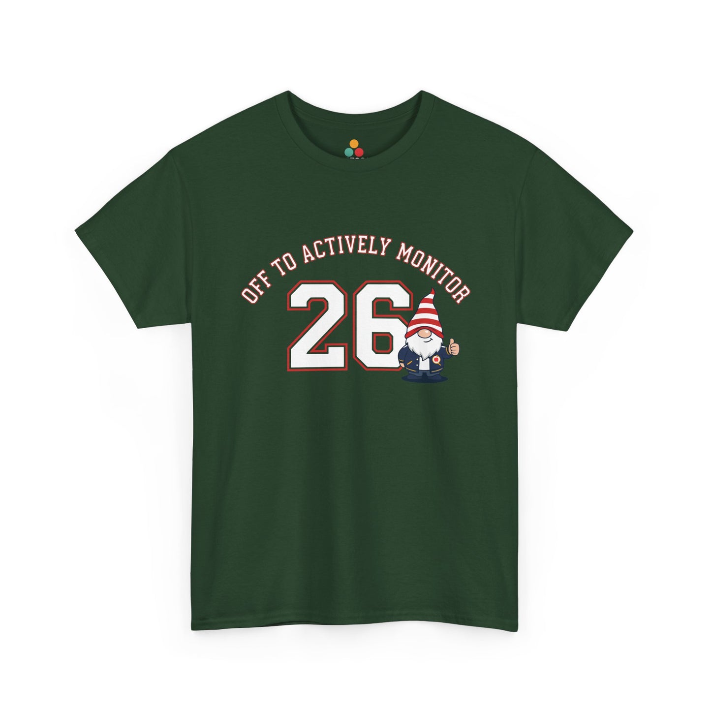 TEEZOCA Unisex T-shirt made as a funny teacher shirt with a gnome teacher graphic and testing day message.

