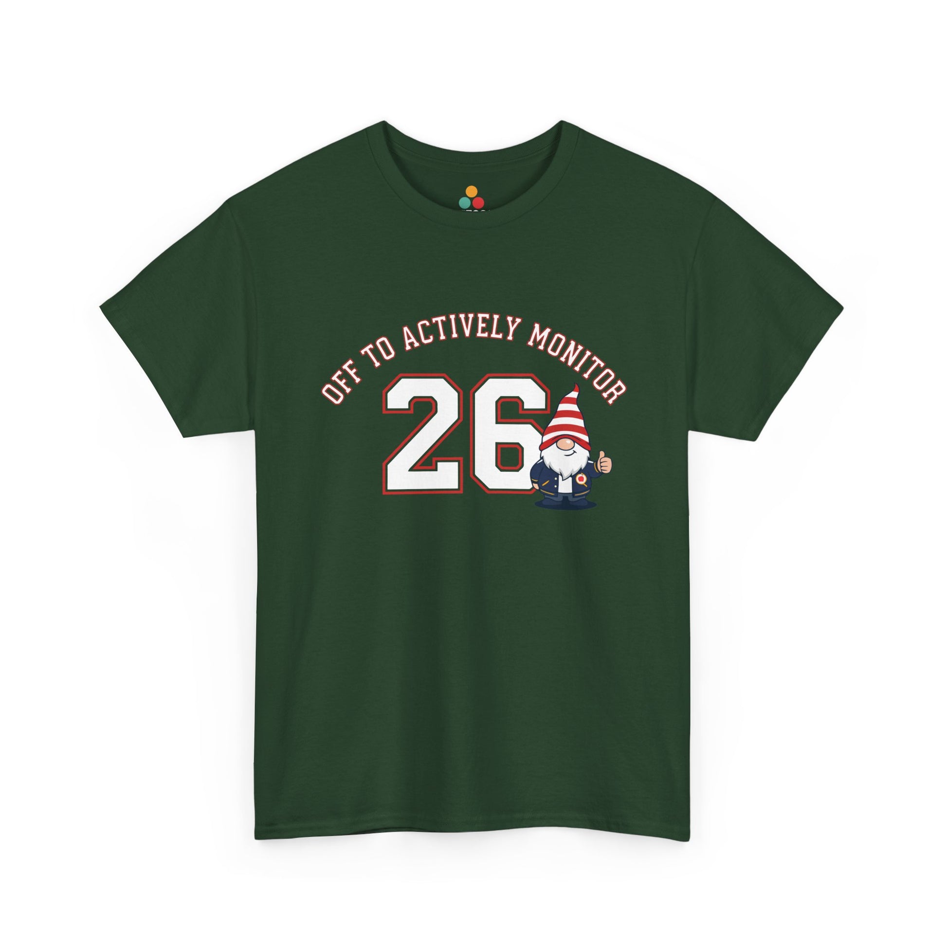 TEEZOCA Unisex T-shirt made as a funny teacher shirt with a gnome teacher graphic and testing day message.
