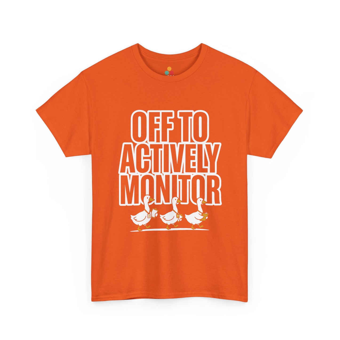 TEEZOCA Unisex T-shirt made as a teacher squad shirt with bold white typography and funny goose proctor artwork.
