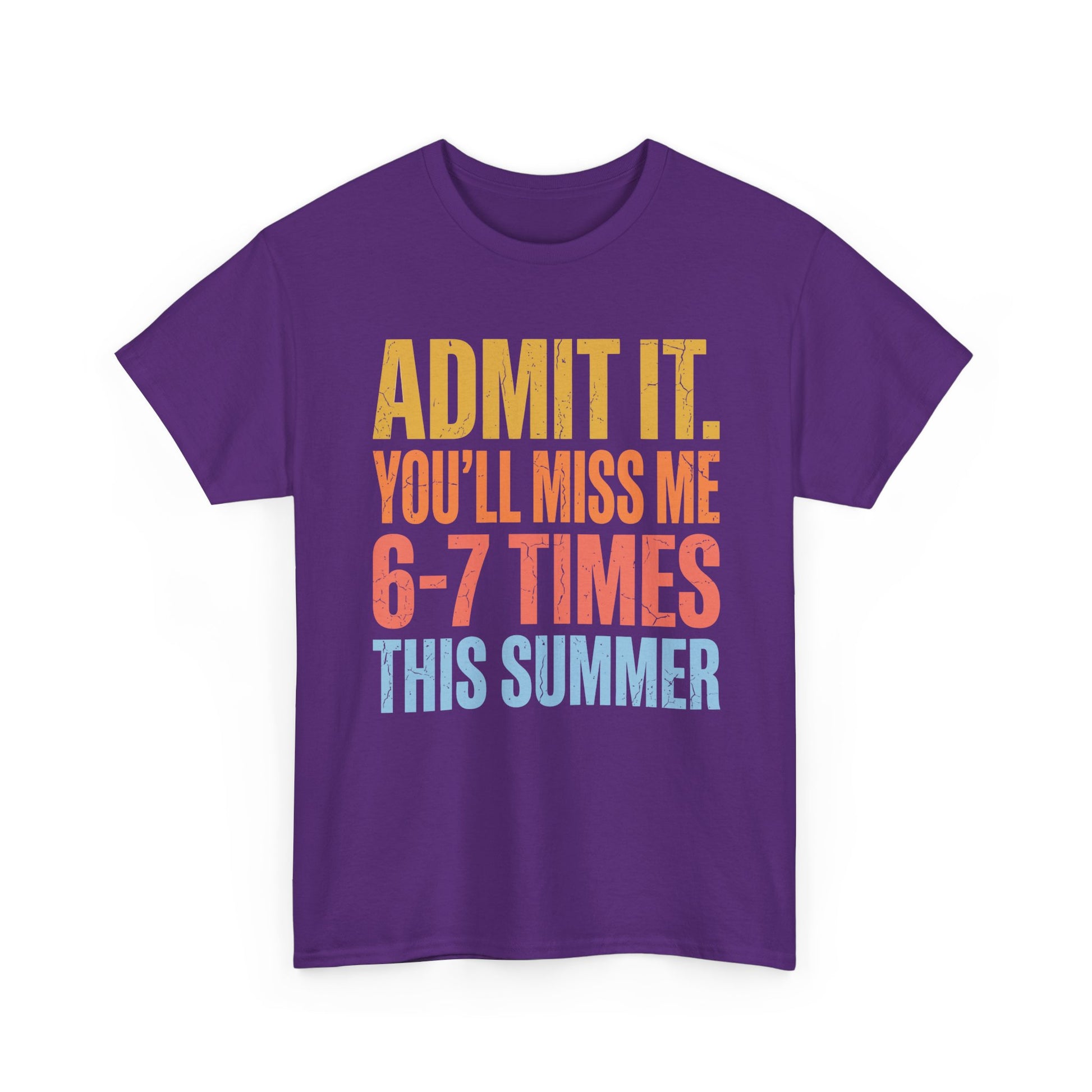 TEEZOCA Unisex T-shirt made as an end of year teacher shirt with sarcastic you’ll miss me this summer message.
