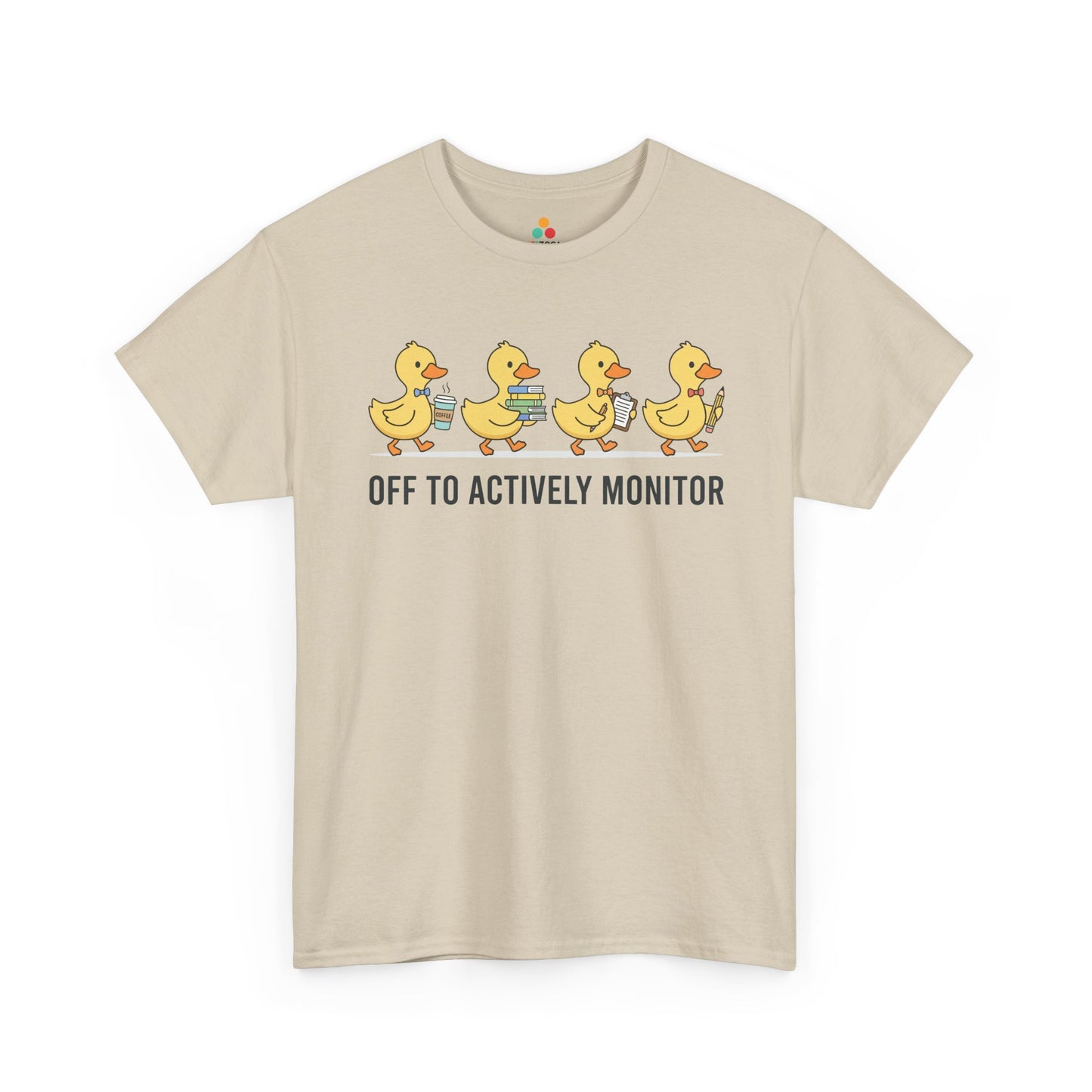 Funny Duck Teacher Shirt Unisex T-shirt, Actively Monitor Gift | TEEZOCA 