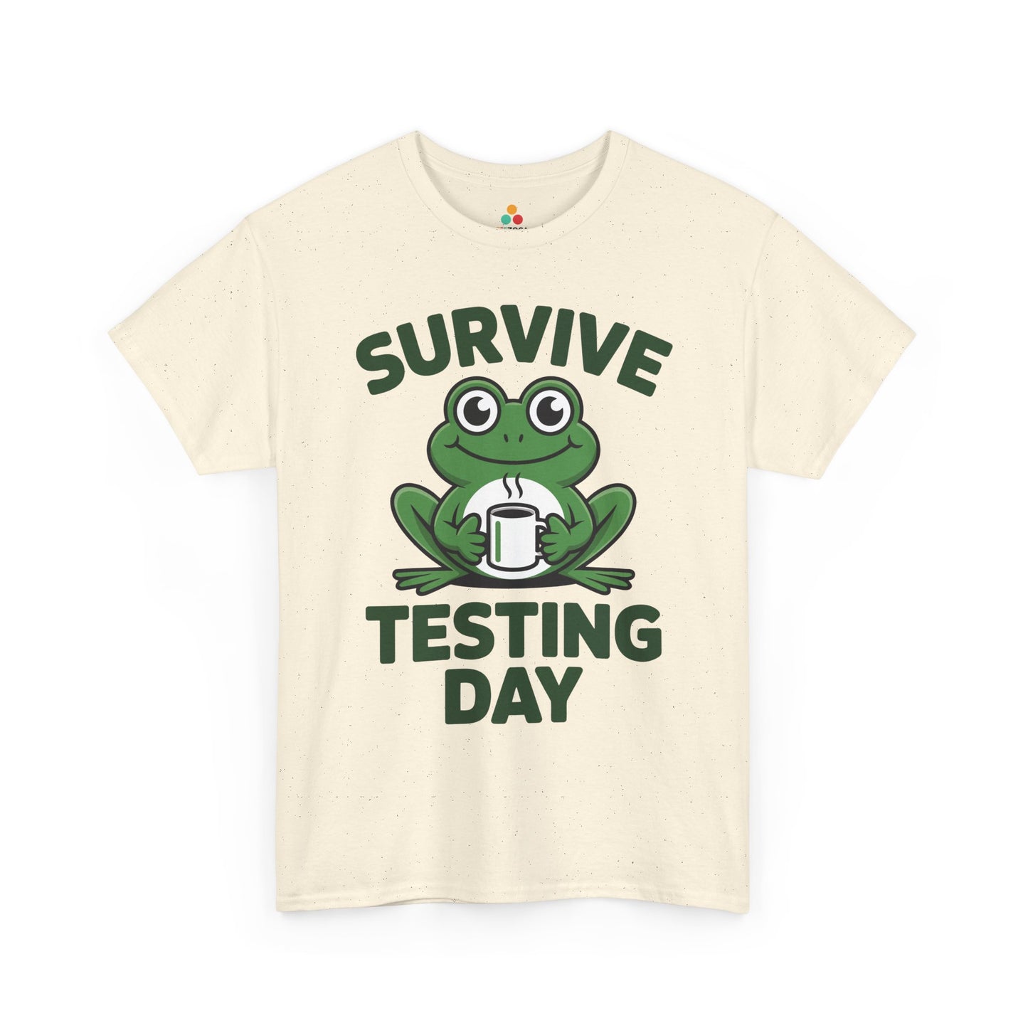Funny Teacher Shirt State Testing Frog Coffee Unisex T-shirt | TEEZOCA 