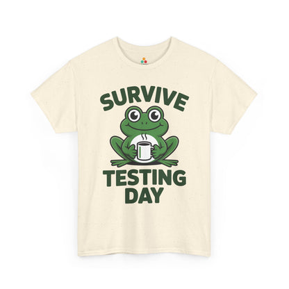 Funny Teacher Shirt State Testing Frog Coffee Unisex T-shirt | TEEZOCA 