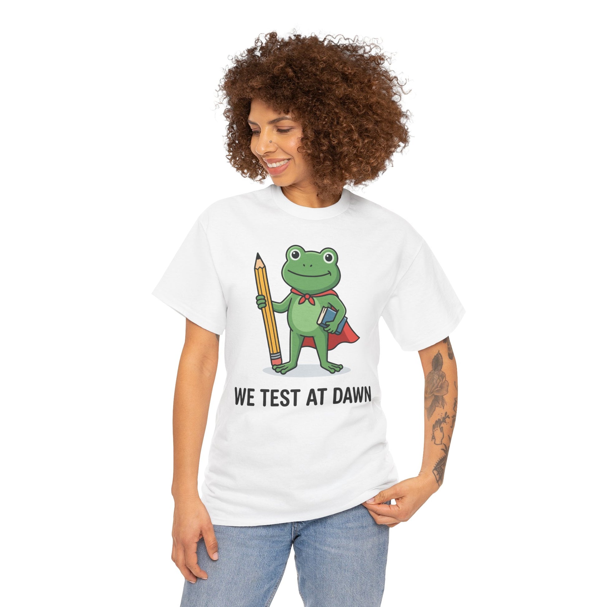 Funny Teacher State Testing Shirt Frog Unisex T-shirt | TEEZOCA 