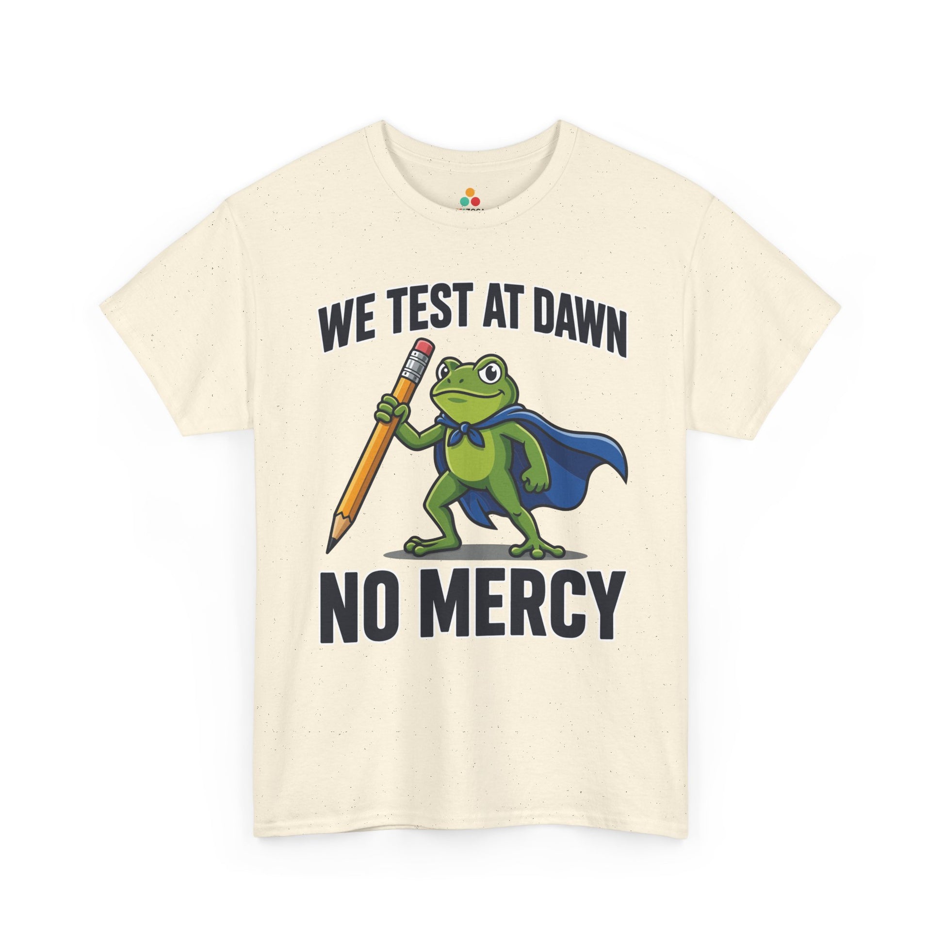 Funny Teacher Shirt We Test at Dawn Frog Unisex T-shirt | TEEZOCA 