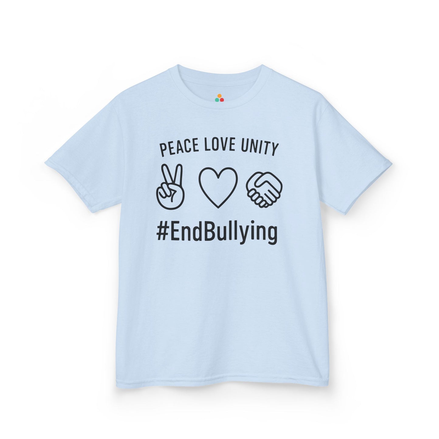 Peace Love Unity #EndBullying Orange Unity Day Kids T-shirt | TEEZOCA 