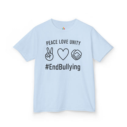 Peace Love Unity #EndBullying Orange Unity Day Kids T-shirt | TEEZOCA 
