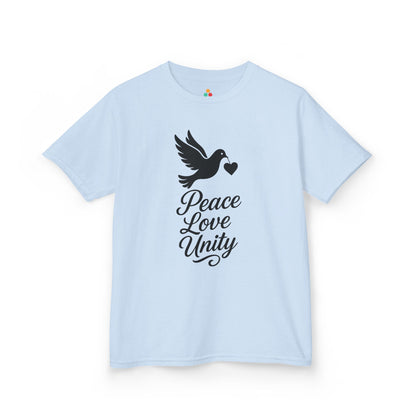 TEEZOCA Unity Day orange peace love unity graphic Kids T-shirt Peace Love Unity Dove Orange Unity Day Kids T-shirt | TEEZOCA 