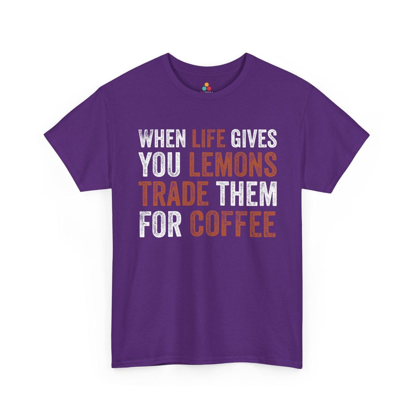 When Life Gives You Lemons Trade Them for Coffee Unisex T-shirt | TEEZOCA 