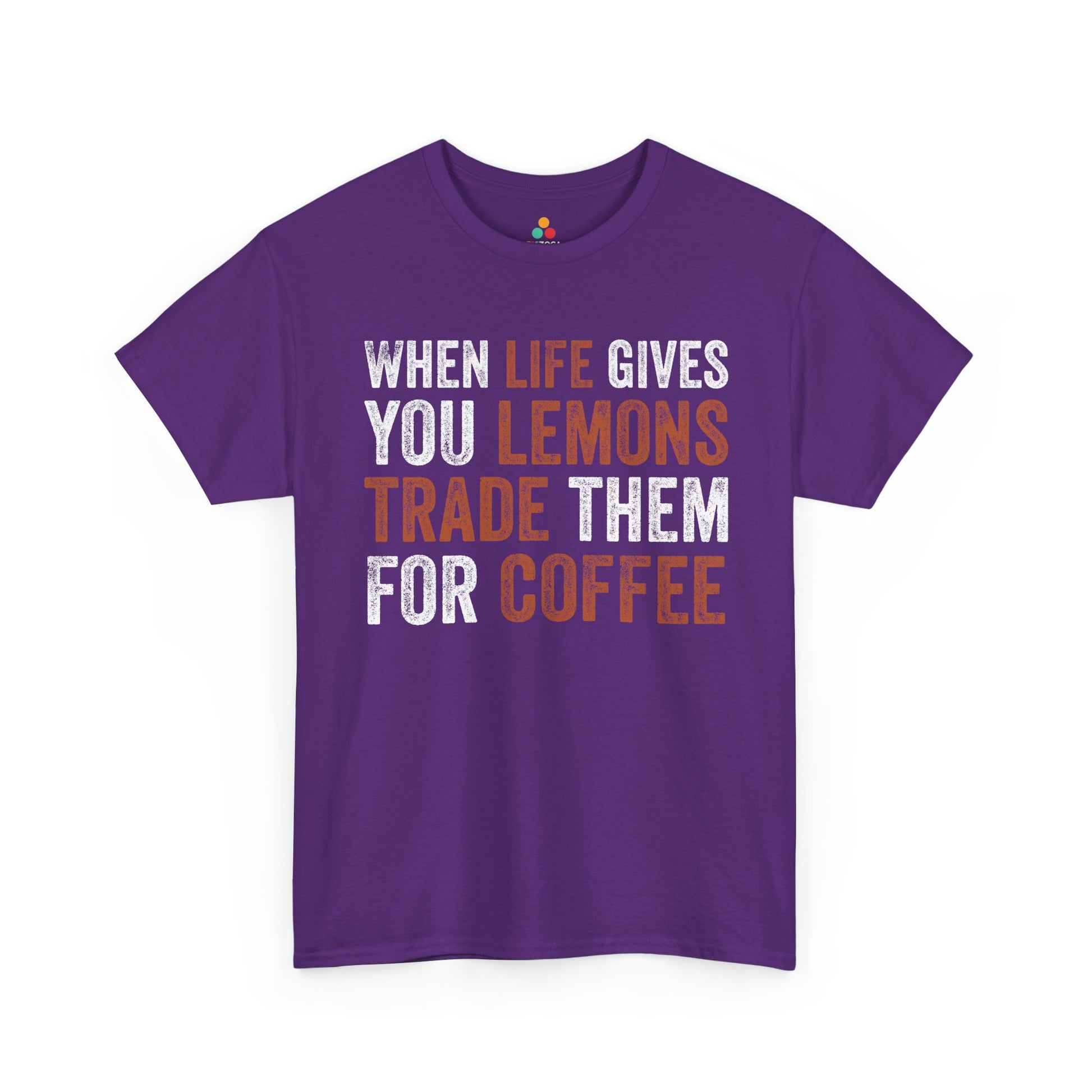 When Life Gives You Lemons Trade Them for Coffee Unisex T-shirt | TEEZOCA 