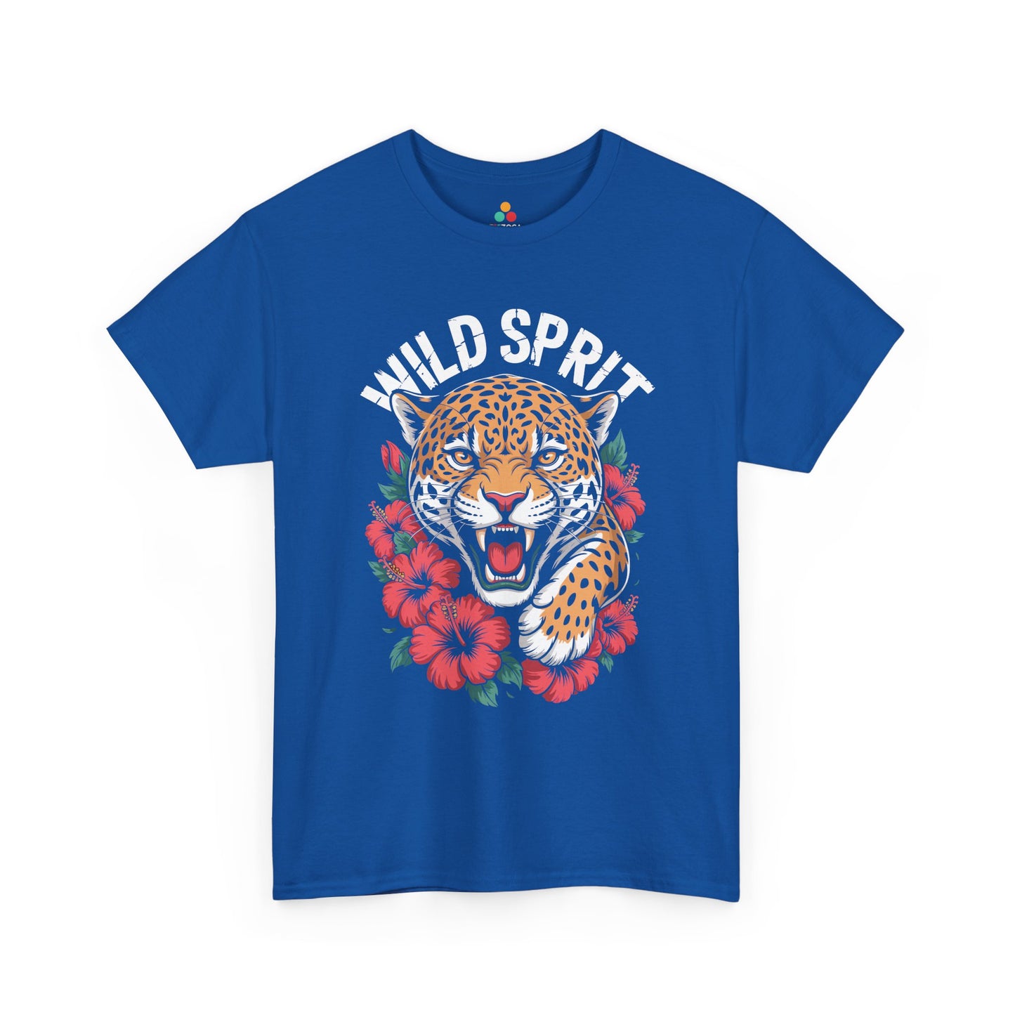 Wild Spirit Leopard Floral Graphic Unisex T-shirt | TEEZOCA 