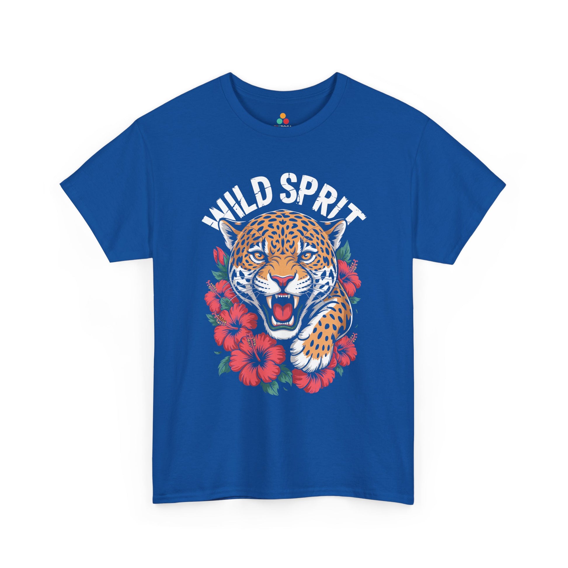Wild Spirit Leopard Floral Graphic Unisex T-shirt | TEEZOCA 