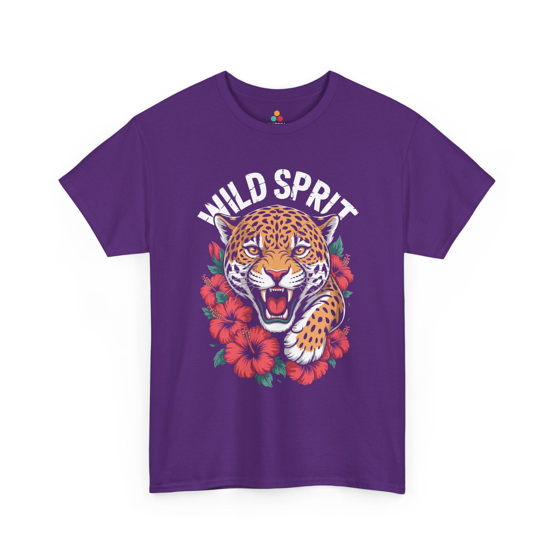 Wild Spirit Leopard Floral Graphic Unisex T-shirt | TEEZOCA 